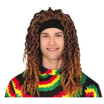 Peluca Rasta con Cinta en caja