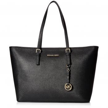 Michael Kors Jet Set Travel, Bolso Totes para Mujer, Negro