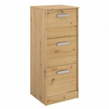 Cajonera de Oficina Miroytengo Venture Estilo Industrial Color Roble Artesano 44x106x40 CM
