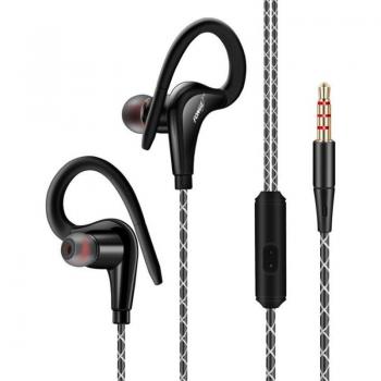 Auriculares Deportivos con Gancho para la Oreja Supergraves Estéreo Resistentes al Sudor para Huawei Galaxy S6 y Smartphones Sleep ZT