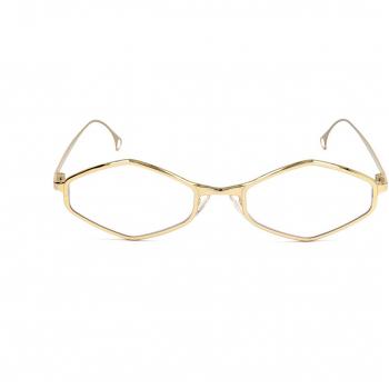 Saturnino Eyewear IMPERIAL 2 Men's Eyeglasses Gold Size 55 - Blue Light Block Available (Frame Only)