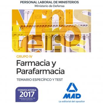 Farmacia y parafarmacia del Ministerio de Defensa. Temario específico y test