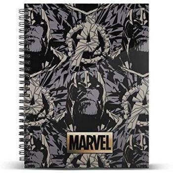 Marvel Thanos-Cuaderno Papel Cuadriculado DIN A4
