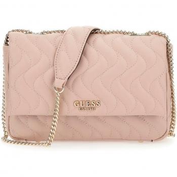 Guess Eco May Rosewood Quilted Crossbody Bag
