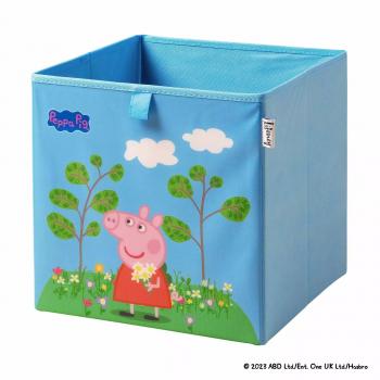 Caja de Almacenamiento Multifuncional Peppa Pig en Prado de Flores, Organizador Ideal para Juguetes y Objetos Pequeños con 5 Años de Garantía