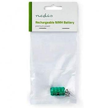 Rechargeable NiMH Battery 4.8V 80mAh with Solder Tabs - Pack of 2