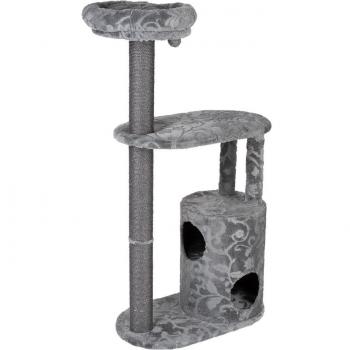 Rascador Royal Silver para Gatos - Gris con Estampado Floral
