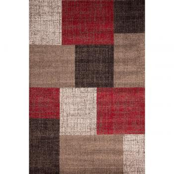 Moderno Alfombra Suiza - Ginebra 160cm x 230cm rojo 100% de polipropileno