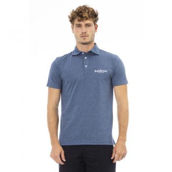 Baldinini Trend Blue Cotton Polo Shirt - S