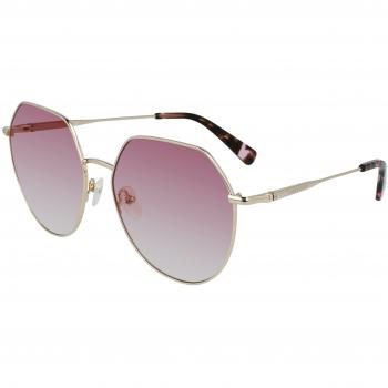 Longchamp Unisex Adult Sports Sunglasses - Gold/Rose Medium Yellow
