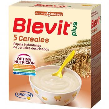 Blevit Plus 5 Cereales Bifidus - Paquete de 2 x 300 gr - Total: 600 gr
