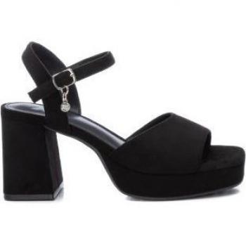 Sandalia Xti Mujer Negro con Tacón de 7cm