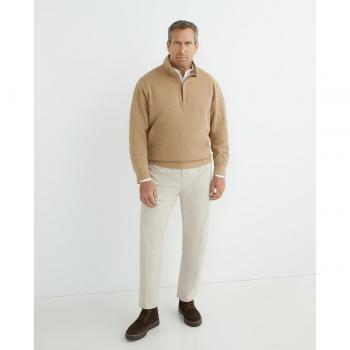 Sudadera de Algodón con Media Cremallera para Hombre Gant en Tallas Grandes (4XL) - Casual, Marrón, Manga Larga