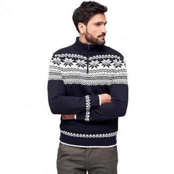 Brandit Norwegian High Neck Sweater Navy 2XL