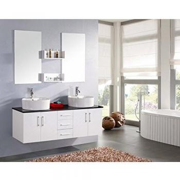 Mueble de Baño Blanco 150 cm con Lavabo Incluido - Modelo Simba Lion