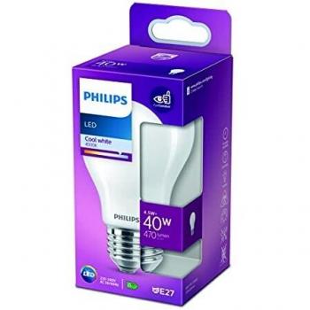Bombilla LED Philips E27 A60 4,5 W mate 4000 K