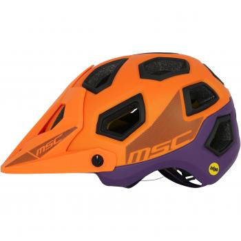 MSC Bikes MIPS Enduro Casco, Naranja/Lila, S/M