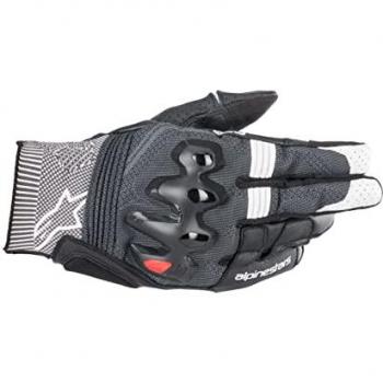 Alpinestars Morph Sport Short Cuff Leather and Stretch Fabric Motorcycle Gloves - Black/White