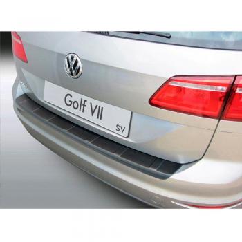 RGM RBP777 Protector del Parachoques Trasero ABS Compatible con Volkswagen Golf VII Sportsvan 2014-2020 'Ribbed' Negro