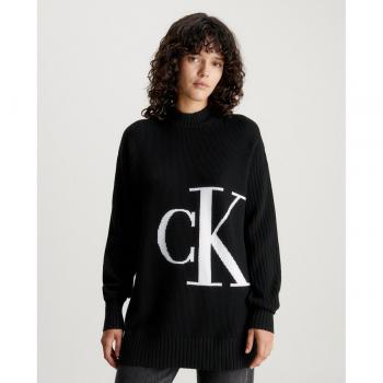 Jersey holgado de algodón con monograma Calvin Klein Jeans para mujer