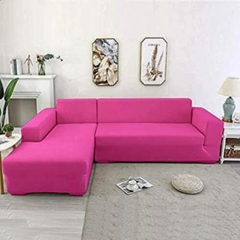 Youjoy Funda de Sofá Elástica - 1/2/3/4 Plazas Funda Sofá Chaise Longue en Forma de L Necesita Comprar 2 Piezas