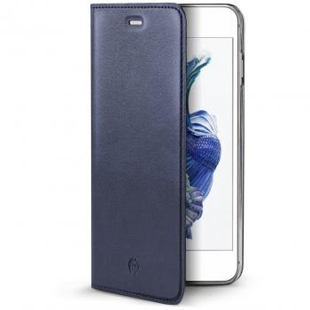 Celly AIRPELLE801BL - Funda de Cuero para Apple iPhone 7 Plus, Azul