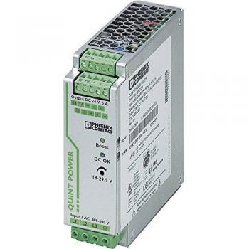 QUINT-PS/3AC/24DC/5 - DC-power supply 400...500V/24V 120W, Phoenix Contact QUINT-PS/3AC/24DC/5 Rail mounted PSU (DIN) 24