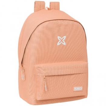 Mochila Escolar Doble para Portátil 15,6 con USB Munich Básicos Peach - Diseño Ergonómico - Amplio Espacio de Almacenamiento - Bolsillos Multifuncionales