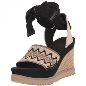 Sandalias UGG Abbot Ankle Wrap para mujer, color negro, talla 41 EU