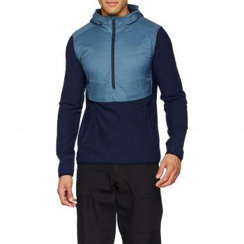 Icebreaker Merino Descender Hybrid - Sudadera con Capucha y Media Cremallera