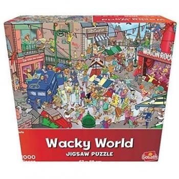 Goliath- Puzzle París Wacky World, Multicolor