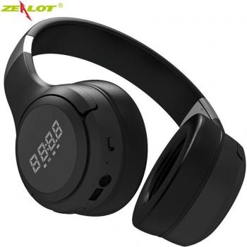 Auriculares Inalámbricos ZEALOT B28 con Bluetooth, Reducción de Ruido, Estéreo Plegables para Deportes, Micrófono y Pantalla Digital LED