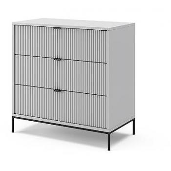 Aparador Eliza Gris 80 x 81.2 cm con 3 cajones