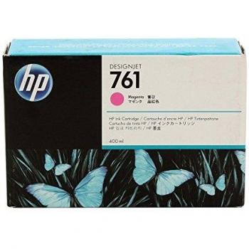 HP 761 (CM993A) DesignJet Magenta Original Ink Cartridge, 400 ml
