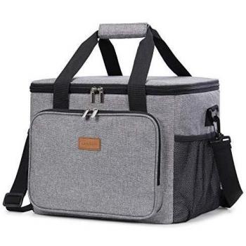 Lifewit 24L(40can) Nevera Flexible Bolsa de Compra Reutilizable Bolsa Isotermica Grande Nevera Portatil para Bebidas, Bolsa Térmica Comida Portas Alimentos para Playa, Picnic, Camping, Barbacoa