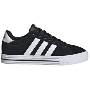 Zapatillas adidas Daily 4.0 para hombre, color negro puro con detalles en blanco, talla 45 (1/3)
