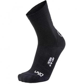 UYN Biking - Medias técnicas para ciclismo de mujer, Mujer, S100087, Black/White, 41-42