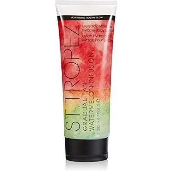 St. Tropez Gradual Tan Watermelon Infusion Moisture Miracle Lotion, Everyday Fake Tan, 100 Percent Natural Tanning Active, PETA Certified, 200 ml