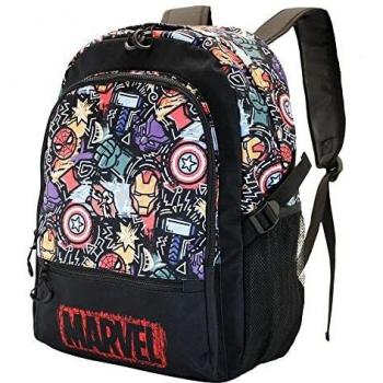 KARACTERMANIA, AVENGERS Mochila Fight HS FAN Fun 31X18X44 cm Unisex niños, Multicolor