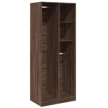 Armario de Almacenamiento de Madera de Ingeniería Color Roble Marrón 80x50x200 cm