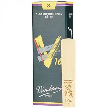 Vandoren V16 Tenor Saxophone Reeds, Strength 3 (Pack of 5)