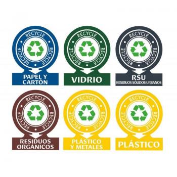 Etiqueta adhesiva Avery para residuos 141x110 mm pack de 6 unidades surtidas