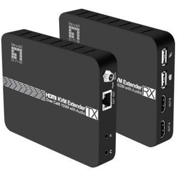 Extensor KVM Transmisor y Receptor de Señales AV HVE-8110