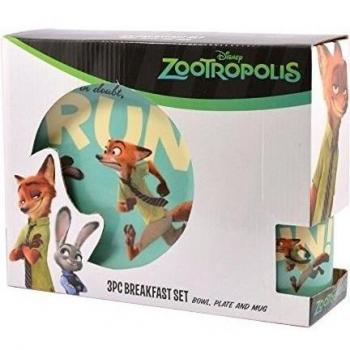 Zootropolis 3pc Set de desayuno