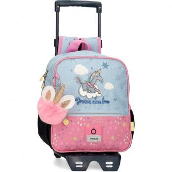 Mochila infantil Enso Dreams come true con carro y diseño para niñas