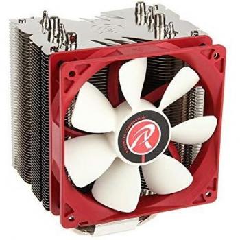 RAIJINTEK Themis Evo Professional Heatpipe CPU Cooler, PWM - 120mm, Metallic Red and White