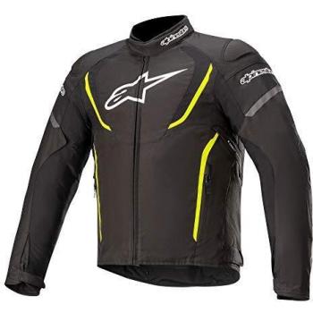 Alpinestars Chaqueta moto T-jaws V3 Waterproof Jacket Black Yellow Fluo, BLACK/YELLOW/FLUO, XL
