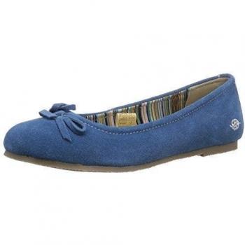 Dockers by Gerli 36RX604 - Bailarinas de cuero para niña, color azul, talla 33