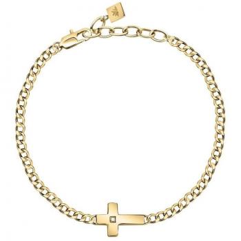 Pulsera Hombre Morellato CROSS - Pulsera de acero inoxidable, diseño moderno y elegante, cierre de seguridad, adecuada para uso diario y ocasiones especiales
