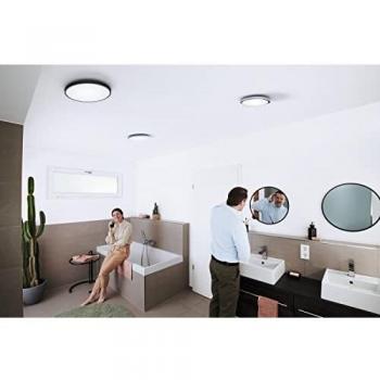Plafón LED inteligente WiFi Orbis Disc negro 32W, Ø 50 cm, IP44, regulable y controlable por app y asistentes de voz